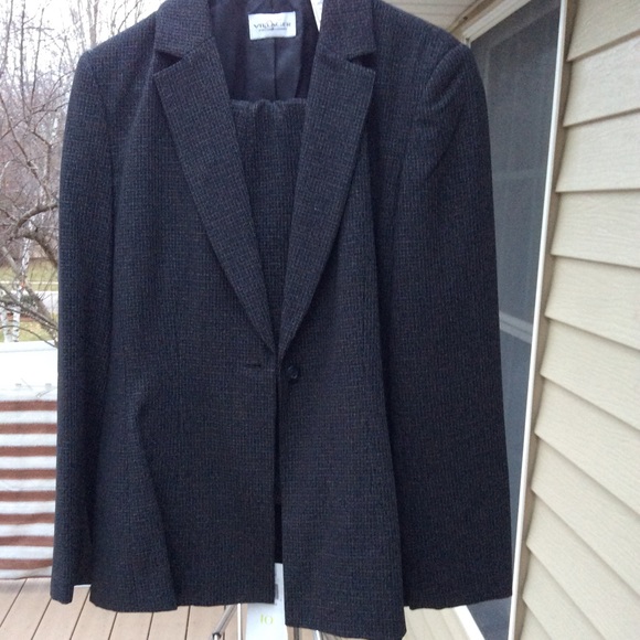 villager Pants - Villager Pantsuit, black and white, size 10